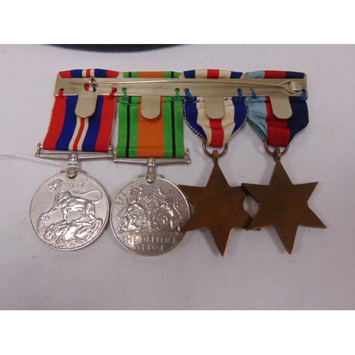 156 - Second World War group of four medals with oak leaf, to Sergeant C. Crampton, Royal Air Force Volunt... 