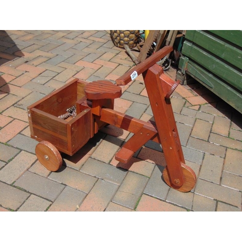 250 - Novelty wooden garden planter in the form of a tricycle.