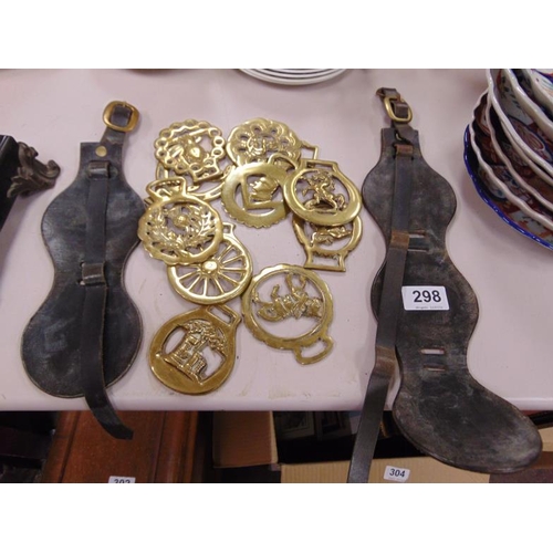 298 - Small quantity of horse brasses / martingales.