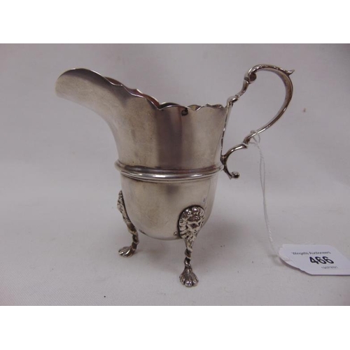 466 - Silver milk jug, London 1922. 3.8onzs.