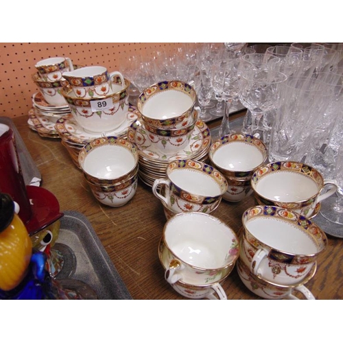 89 - Gladstone China tea service for 12 persons, approx. 53 pieces.