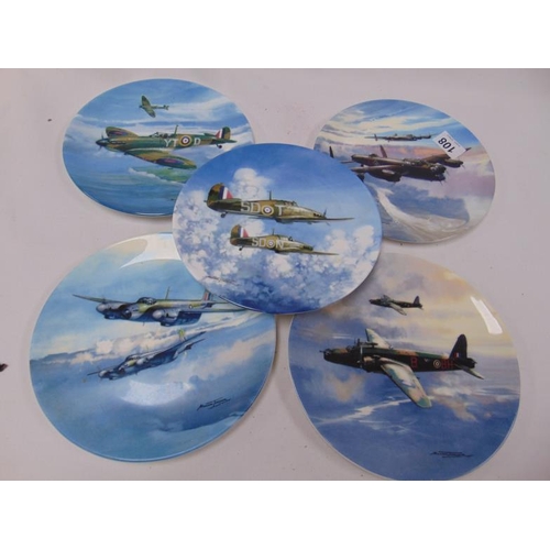 108 - Five Coalport 'Reach For The Sky' plates.