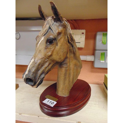 110 - Jose Luis de Casasola, limited edition composite horse head, 11.75