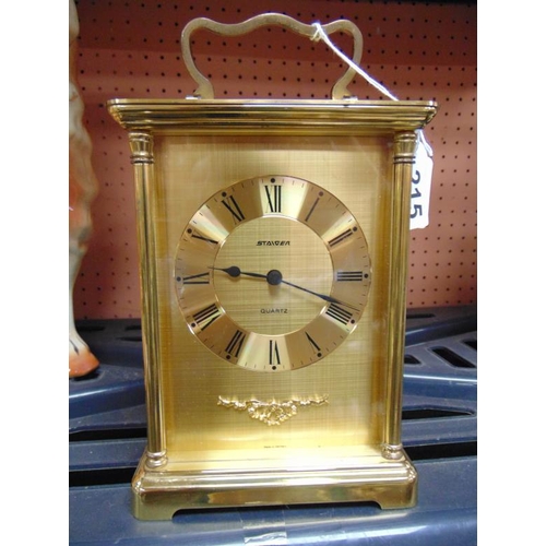 215 - Staiger Quartz mantle clock.