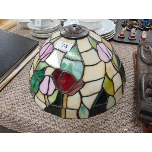 74 - Tiffany style lightshade.