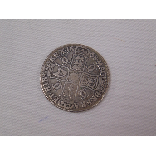 25 - Charles II silver Crown, 1668.