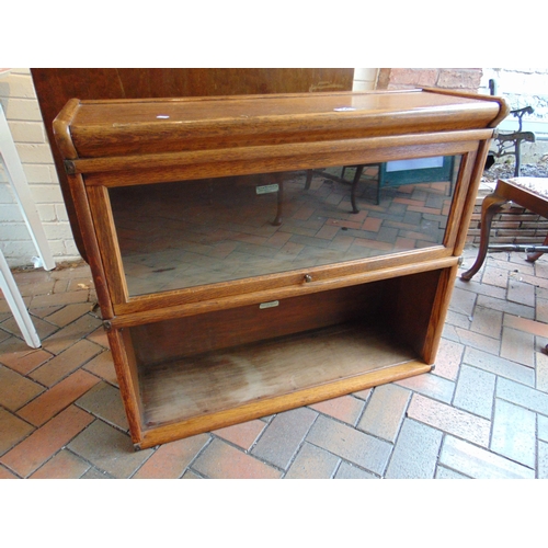 441 - Globe Wernick single section bookcase.