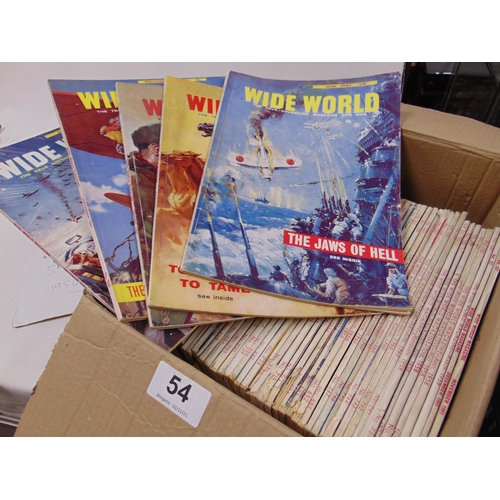 54 - 54 Wide World magazines, 1956 - 1961.