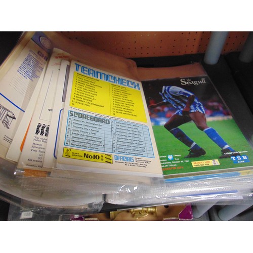 187 - An album of football programmes and memorabilia to include Aston Villa Reserves v Bolton Reserves 19... 