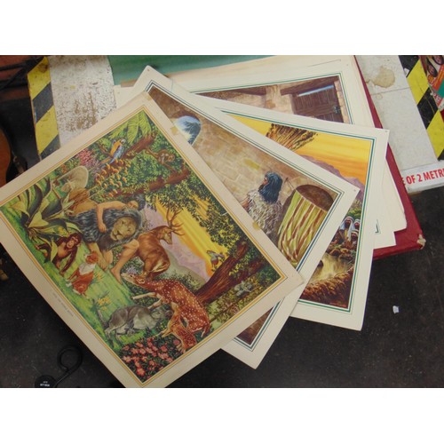 190 - Portfolio of original Enid Blyton school posters..