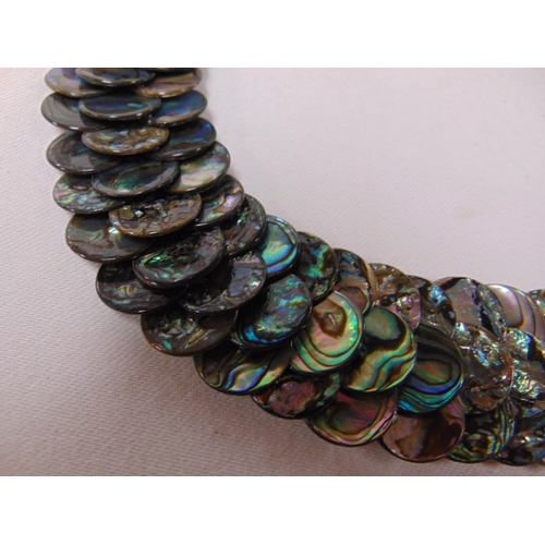 16 - Past Times abalone necklace in original box.