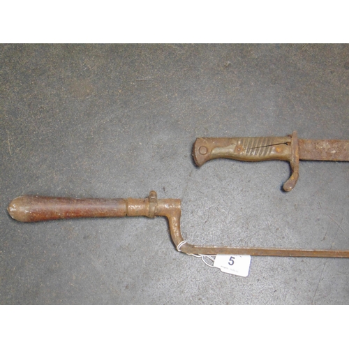 5 - Two antique bayonets.
Please note: CANNOT be shipped