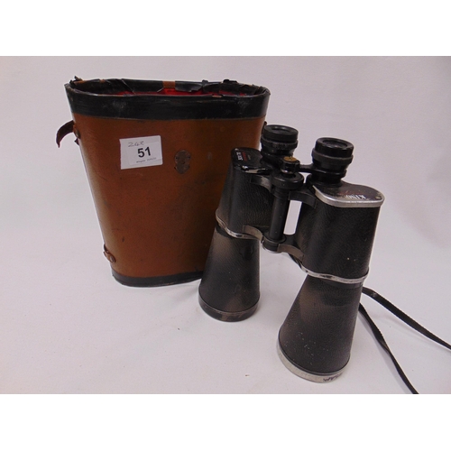 51 - Pair of King Marine  30 x 70 binoculars in case.