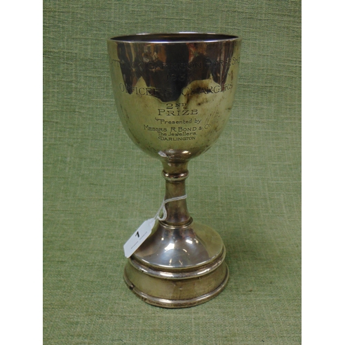 1 - George V silver trophy, Catterick Garrison Horse Show 1931 Officers' Chargers, 2nd Prize, 9