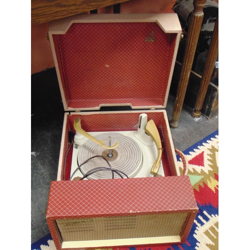 120 - Vintage McMichael portable record player.