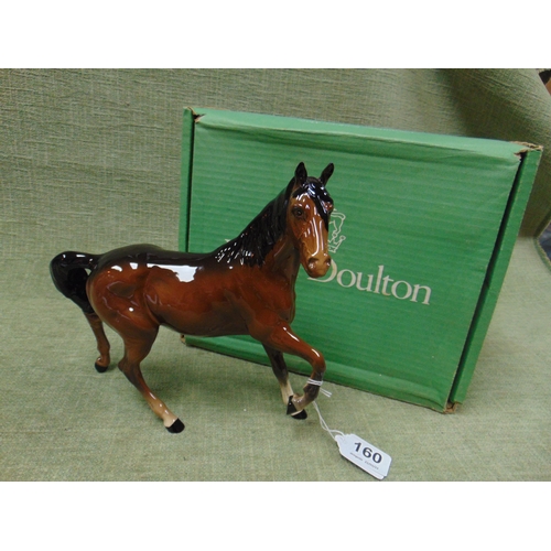 160 - Royal Doulton trotting stallion, boxed.