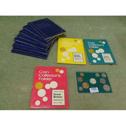 193 - Collection of pre-decimal British coin sets.