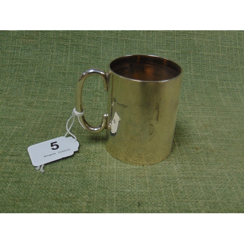 5 - Edwardian silver christening mug, 3