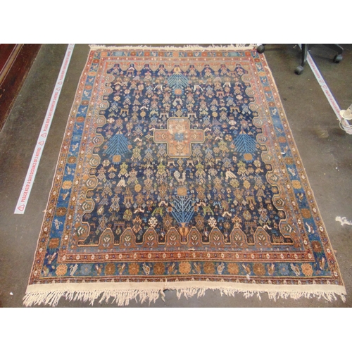 52 - Antique Persian rug, approx. 74 x 56