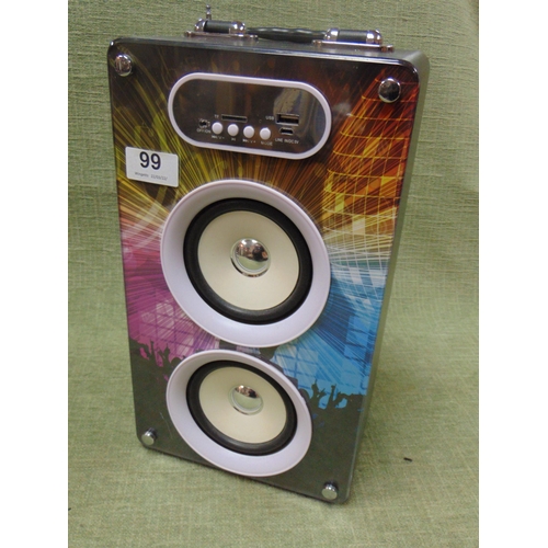 99 - Steepletone Soundbox with Bluetooth.