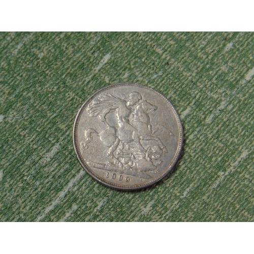 74 - Silver Jubilee Head 1890 Crown.