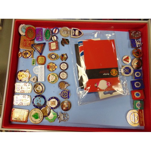 119 - Large collection of enamel badges.
