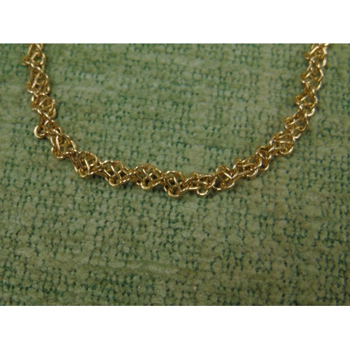 5 - 9ct Gold intertwinded necklace, 11.3 gms. 16