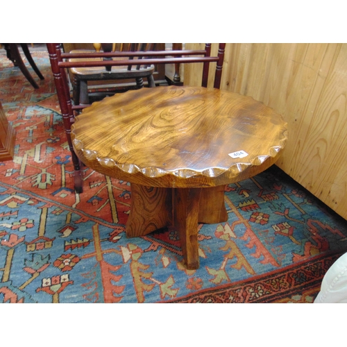 404 - An oak rustic form coffee table, 17