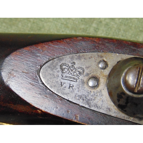 114 - JAs. Kerr & Co London Arms company muzzle loading percussion rifle.