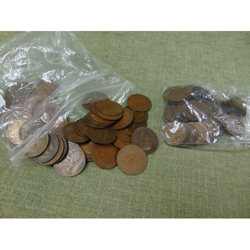 212 - Bag of pre decimal coins.