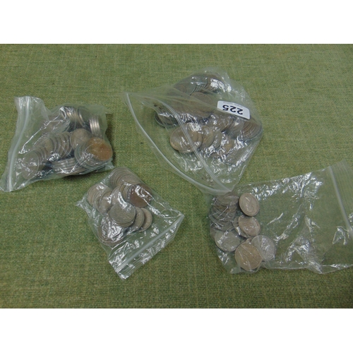 225 - Quantity of pre decimal coins.