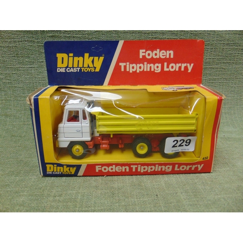 229 - Boxed Dinky Toys Foden Tipping Lorry. 432.