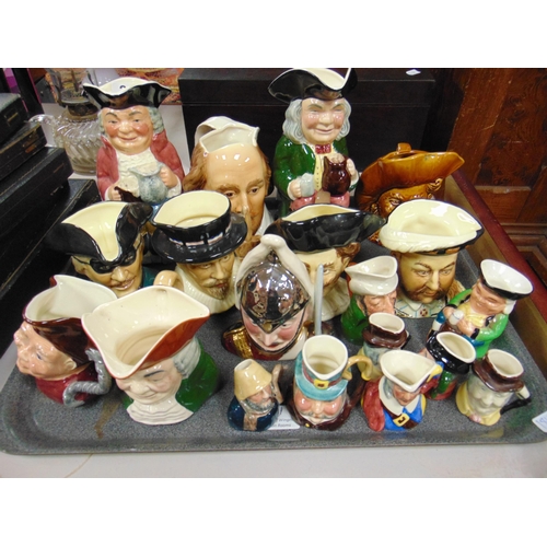 262 - Collection of SylvaC / etc character jugs.