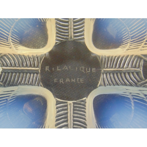 1 - Lalique Coquilles opalescent circular shallow dish, marked R. Lalique France, 11.75