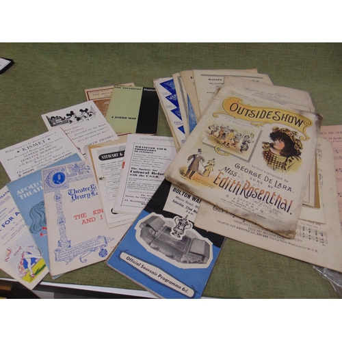 104 - Collection of vintage theatre programmes etc.