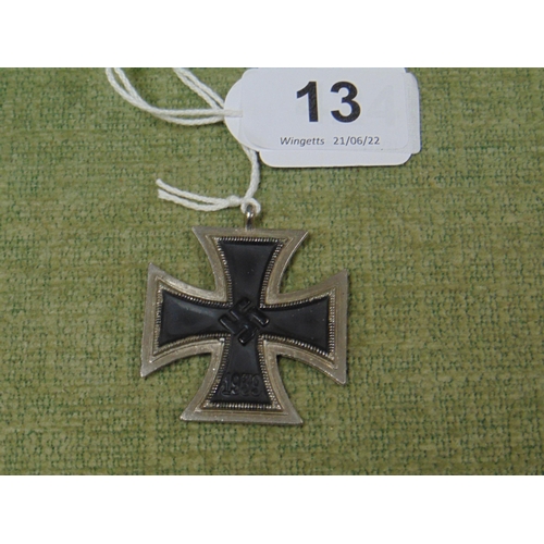 13 - German second class Iron Cross, Klein & Quenzer.