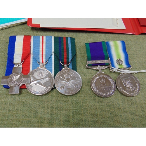 14 - Group of five British Military Campaign Medals to Lance Corporal Mike Leather, R.E., incl. South Atl... 