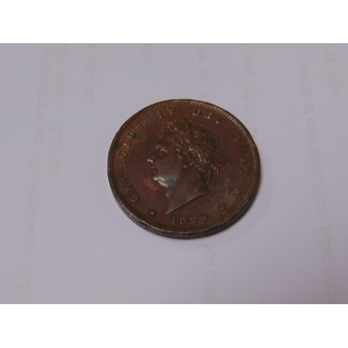 180 - George IV Penny, VF+.