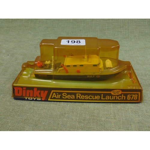 198 - Dinky Toys Air Sea Rescue Launch, 678, in original packaging.