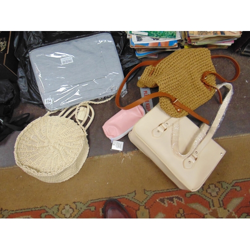 234 - Various ladies handbags, satchel, etc.