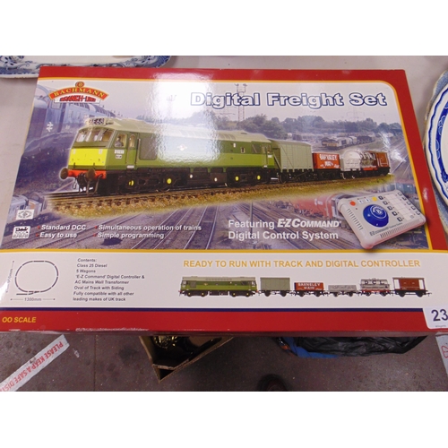 236 - Boxed Bachmann Branch-Line digital train set, (lacking track).