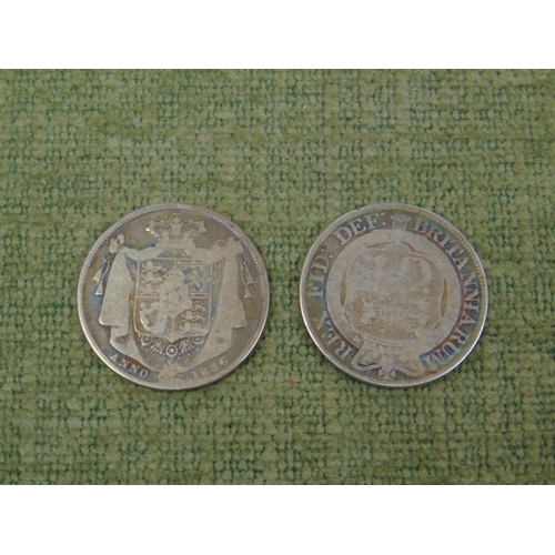 84 - Two silver Halfcrowns - George III 1819 and William IV 1836.