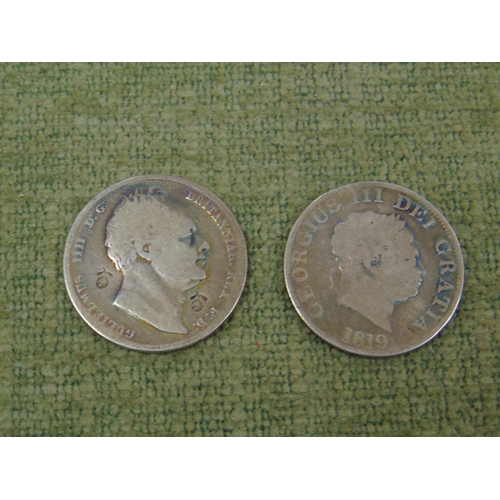 84 - Two silver Halfcrowns - George III 1819 and William IV 1836.