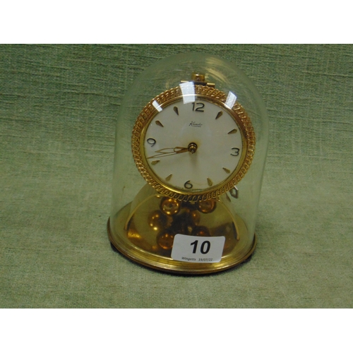 10 - Kundo anniversary clock under glass dome, 6