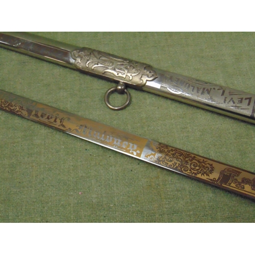 175 - Greenwood Atkinson & Armstrong ceremonial sword, Levi L. Maloney.