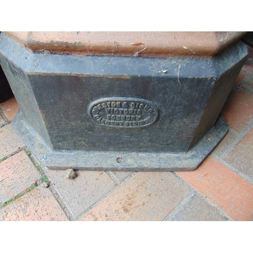 200 - Victorian cast iron R.N.L.I  pillar collection box,  makers mark Preston & Bishop, Victoria Foundry.