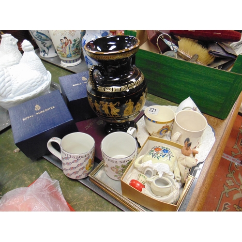 221 - Various commemorative china, etc.