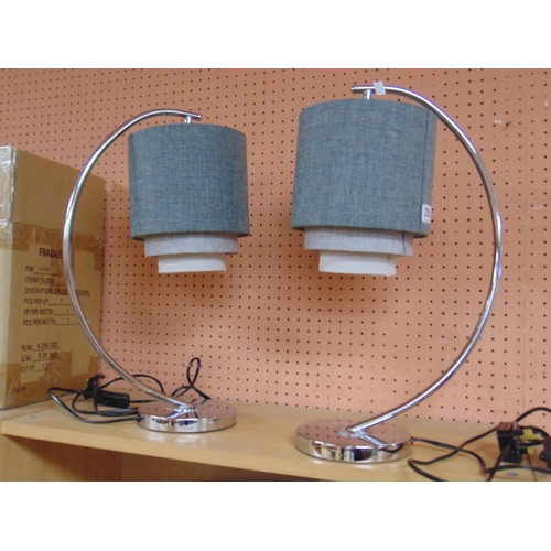 258 - Pair of contemporary table lamps.