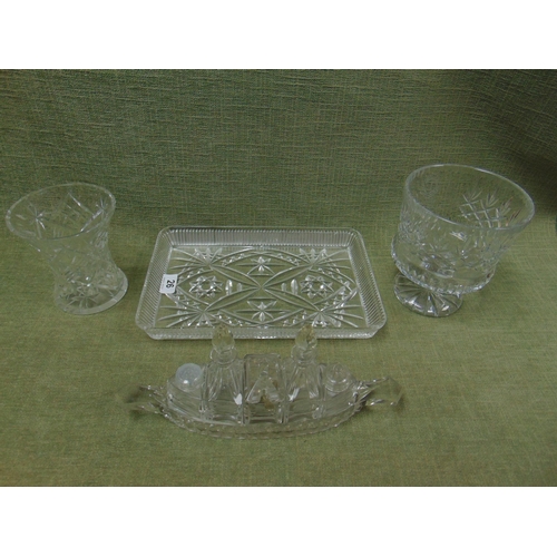 26 - Various cut glassware.