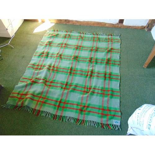 276 - Irish woollen blanket. 62 x 55